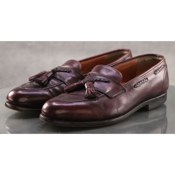 Johnston & Murphy Aristocraft Men\'s Tassel Loafer Shoes Size 10 D Leather Cognac main image 5